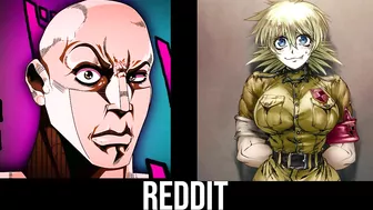 Your Hot Anime Waifu VS Reddit (the rock reaction meme)