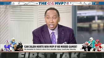 Can Jalen Hurts win NFL MVP if he misses games? Stephen A. weighs in | First Take