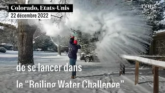 "Boiling Water Challenge", le défi tendance de la tempête de neige historique en Amérique du Nord