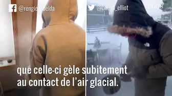 "Boiling Water Challenge", le défi tendance de la tempête de neige historique en Amérique du Nord