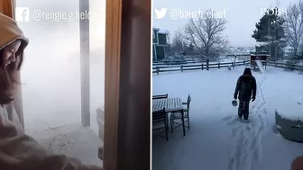 "Boiling Water Challenge", le défi tendance de la tempête de neige historique en Amérique du Nord