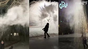 "Boiling Water Challenge", le défi tendance de la tempête de neige historique en Amérique du Nord