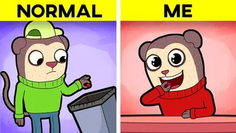 NORMAL PEOPLE VS ME: Relatable Meme Compilation