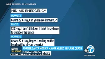 Former Santa Monica mayor dies after small plane crashes on beach