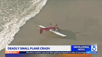 Former mayor confirmed dead in plane crash on Santa Monica beach