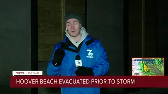 Hoover Beach evacuation before storm hits