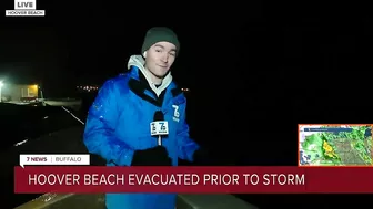 Hoover Beach evacuation before storm hits