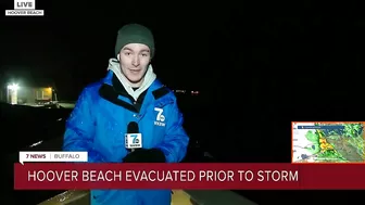 Hoover Beach evacuation before storm hits