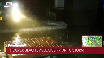 Hoover Beach evacuation before storm hits