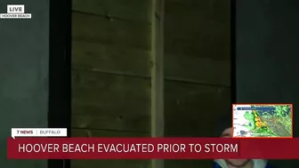 Hoover Beach evacuation before storm hits