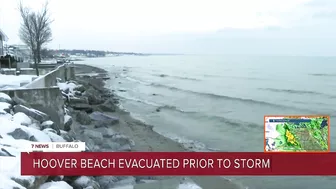 Hoover Beach evacuation before storm hits