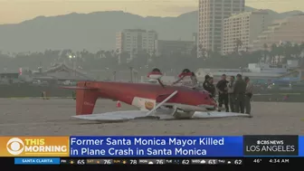 Former Santa Monica mayor dies in beach plane crash