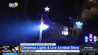 Look At This!: Christmas lights and live acrobat show in Long Beach