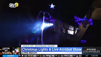 Look At This!: Christmas lights and live acrobat show in Long Beach