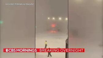 Travel chaos continues as winter storms sweeps across country