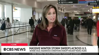 Severe winter weather disrupts holiday travel plans across U.S.