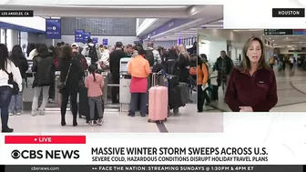 Severe winter weather disrupts holiday travel plans across U.S.