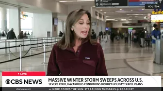 Severe winter weather disrupts holiday travel plans across U.S.