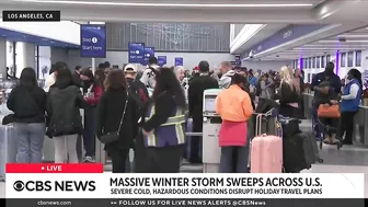 Severe winter weather disrupts holiday travel plans across U.S.