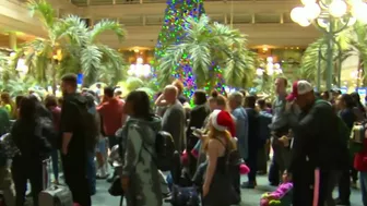 Major winter storm hampers busiest pre-Christmas travel day at Orlando International Airport