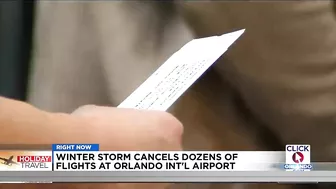 Major winter storm hampers busiest pre-Christmas travel day at Orlando International Airport