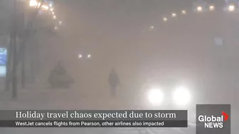 Winter storm creates Canadian travel chaos as WestJet cancels numerous flights again