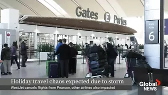 Winter storm creates Canadian travel chaos as WestJet cancels numerous flights again