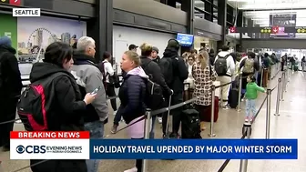 Major winter storm upends holiday travel for thousands