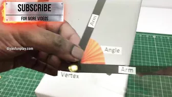 Parts of an angle maths tlm model | Parts of angle | TLM working model | B.Ed teaching & learning