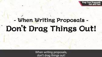 Prep Your Proposals Hot and Fast [Work Ethic]