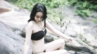 Fah "to Be Free" Bikini Poolwear waterfall lookbook