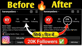 WITHOUT LOGIN increase instagram followers | instagram par follower kaise badhaye | 20k Followers