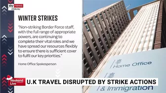 UK travel in turmoil as strike actions continues