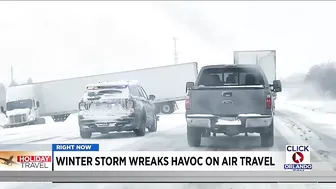 Major winter storm hampers travel at Orlando International Airport