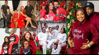 Merry Christmas From Nollywood Celebrities Mercy Chinwo, Frederick Leonard May Edochie Mercy Johnson