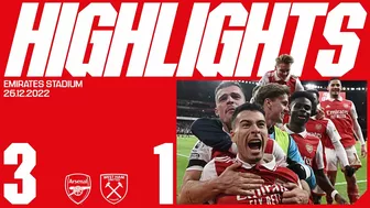 HIGHLIGHTS | Arsenal vs West Ham (3-1) | Saka, Martinelli and Nketiah