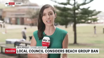 Local council considers beach group ban after rubbish left on Bronte Beach