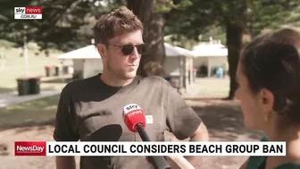 Local council considers beach group ban after rubbish left on Bronte Beach