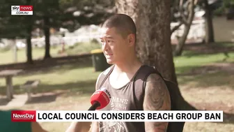 Local council considers beach group ban after rubbish left on Bronte Beach