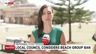 Local council considers beach group ban after rubbish left on Bronte Beach