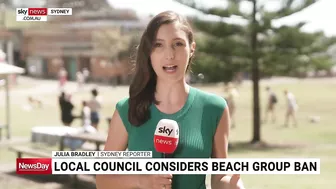 Local council considers beach group ban after rubbish left on Bronte Beach