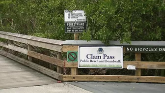 Clam Pass Beach reopens to visitors as some remain wary of post Ian water