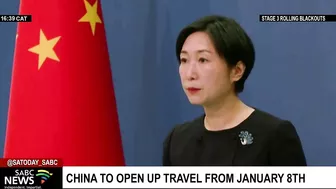 China to open up travel from January amid COVID-19