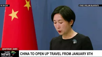 China to open up travel from January amid COVID-19