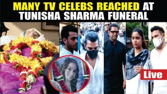 TV Celebrities Attend Tunisha Sharma Funeral | Actress Tunisha Sharma Last Rites | #tunishasharma