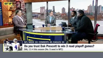 Dak Prescott will have to win 3️⃣ road playoff games...Can he do it ⁉️ | Get Up