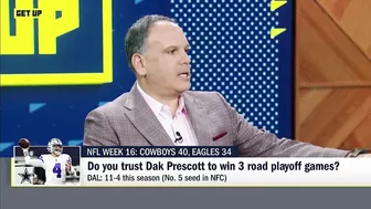 Dak Prescott will have to win 3️⃣ road playoff games...Can he do it ⁉️ | Get Up