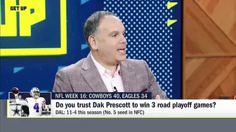 Dak Prescott will have to win 3️⃣ road playoff games...Can he do it ⁉️ | Get Up