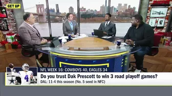 Dak Prescott will have to win 3️⃣ road playoff games...Can he do it ⁉️ | Get Up