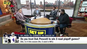 Dak Prescott will have to win 3️⃣ road playoff games...Can he do it ⁉️ | Get Up